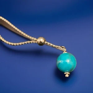 QVC Sterling Silver With turquoise necklace 925 Italy - Picture 1 of 5