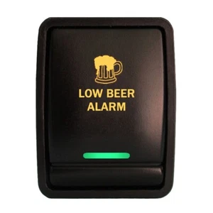 ALARMA BAJA CERVEZA 2B87 Interruptor pulsador 12V 3A se adapta a Nissan Leaf Sentra Rogue doble LED - Imagen 1 de 2