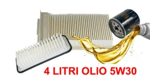 KIT 3 FILTRI TAGLIANDO OLIO 5W30 CITROEN C1 1.0 BENZINA - Picture 1 of 3