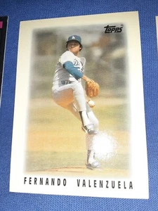 1986 Topps Major League Leaders #47 Fernando Valenzuela Los Angeles Dodgers MINI - Picture 1 of 1