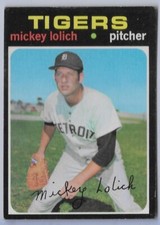 1971 Topps # 133 Mickey Lolich Detroit Tigers 1968 World Series Hero Excellent