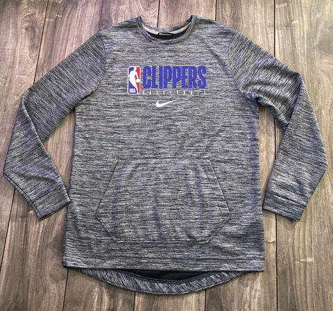 Nike 2019-20 Los Angeles Clippers NBA Team Issued Pullover Sweatshirt Men's L Cover