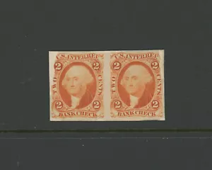 USA Scott # R6P3 VF Pair Proof on Card BOB Revenue Stamps Cat $ Not Listed - Picture 1 of 2