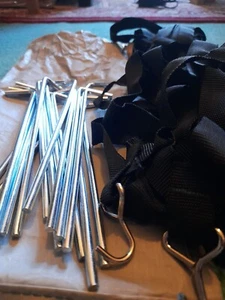 Spare replacement pegs 16 x (18cmx5mm) strong steel tent for coleman shelter L - Picture 1 of 5