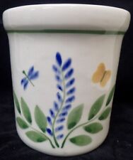 Crock Shop Santa Ana CA Crock w/ Hand Painted Lupines Butterfly & Dragonfly 5