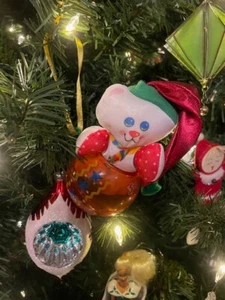 Christmas Smooshees Kitten Ornament Fisher-Price 1988 - Picture 1 of 6