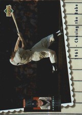 1994 Upper Deck Mantle Heroes #68 Mickey Mantle/1961 Chasing the Babe 