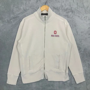 Ohio State University Buckeyes Herren kleines beigefarbenes Sweatshirt mit durchgehendem Reißverschluss und Taschen - Bild 1 von 11
