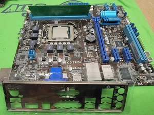 Placa madre Asus P8H61-M LX PLUS R2.0 LGA 1155 DDR3 SDRAM i5-2300 CPU 4 GB RAM - Imagen 1 de 4