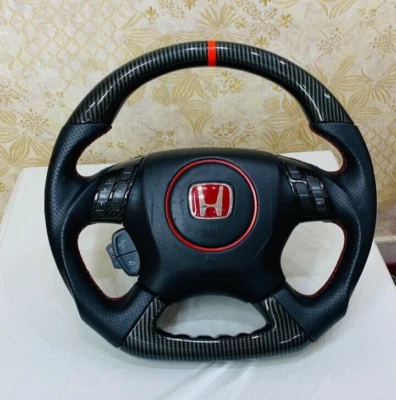 Volante completo honda civic 1999-2007 con fibra de carbono Foto 1 de 4