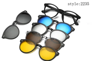 OCCHIALI DA SOLE MAGNETICI 5+1 POLARIZZATI UOMO DONNA UNISEX NOVITA' TENDENZA - Imagen 1 de 8
