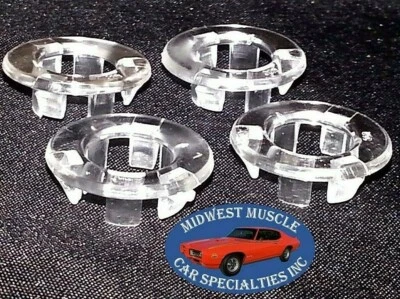 Ford Lincoln Mercury Clear Door Panel Lock Knob Pulls Grommet Ferrules 4pcs LI - Image 1 of 4
