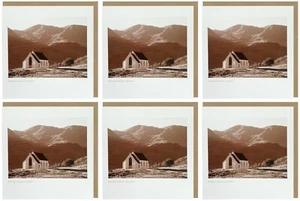 LYRICAL SCOTLAND 15 x 15 cm Polnish Church Scotland Scene Pack Of 6 Blank Cards - Picture 1 of 6