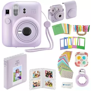 Fujifilm Instax Mini 12 Instant Camera with Case, Decoration (Lilac Purple) - Picture 1 of 7