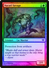 Nacatl Savage FOIL Conflux NM Green Common MAGIC THE GATHERING CARD ABUGames