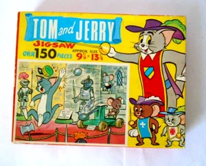 Tom and Jerry Jigsaw - Rare 1960`s Item by Topsail - Pieces Missing - Picture 1 of 5