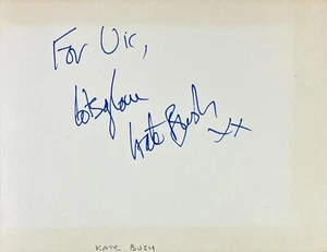 KATE BUSH Autogramm signed 70er ALBUMSEITE Wuthering Heights JSA ZERTIFIZIERT LOA - Bild 1 von 8
