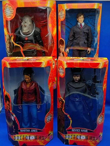 Doctor Who 12" Figures 10th Dr, Martha, Judoon Cpt & Novice Hame Rare Collection Cover