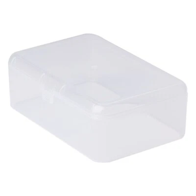 Rectangular Plastic Clear Transparent Storage Box Collection Container Organizer - Image 1 of 4