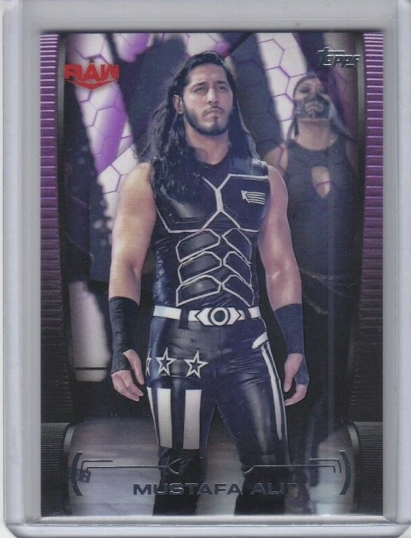 MUSTAFA  ALI ( #'d/99 PURPLE Parallel ) 2021 Topps Undisputed WWE CARD #17 - Image 1 of 1