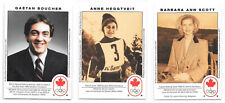 Lot of 3 1992 3M Canadian Olympic Innovators Cards - Boucher, Scott, Heggtveit