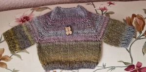 Pullover für Teddybär (Puppe) Handarbeit!   - Bild 1 von 3