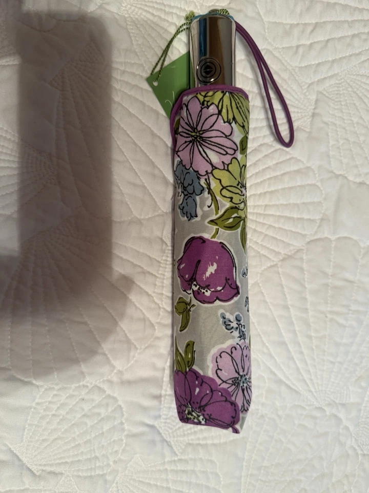 Vera Bradley  “WATERCOLOR”  Auto Open/Close Full Size Umbrella. RETIRED. - Image 1 of 1