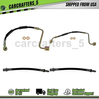 4 mangueras hidráulicas de freno delanteras traseras para Ford Five Hundred Freestyle 2005-2007 3,0 L Foto 1 de 4