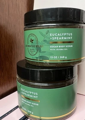 Eucalyptus Spearmint Bath & Body Works Aromatherapy Body Sugar Scrub Lot Of 2 - Image 1 of 2