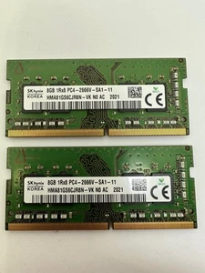 2x SK hynix 8GB DDR4 2666MHz SODIMM Laptop RAM PC4-2666V HMA81GS6CJR8N - Picture 1 of 3