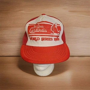 St. Louis Cardinals 1982 World Series Champions Vintage Trucker Snapback Cap Hat - Picture 1 of 7