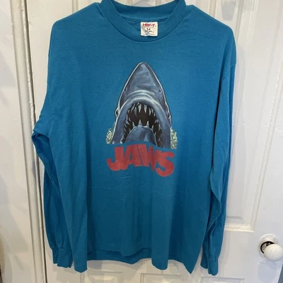 Vintage Jaws 1975 Promo Shirt Long Sleeves XL - Image 1 of 4