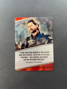 Game Of Thrones #E43 Michiel Huisman As Daario Naharis ArtiFex Metal Card BJTG - Picture 1 of 6