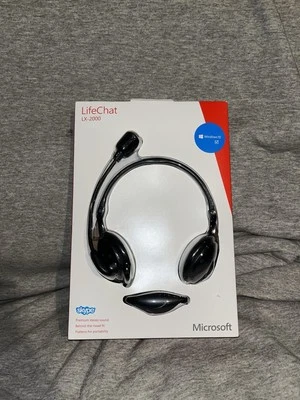 Microsoft Lifechat LX-2000 Compact Mobile Headset Foldable Microphone PC/MAC New - Image 1 of 2