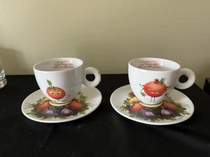 2 ILLY COLLECTION EXPO MILANO 2015 ESPRESSO CUPS AND SAUCERS ITALY - Picture 1 of 4