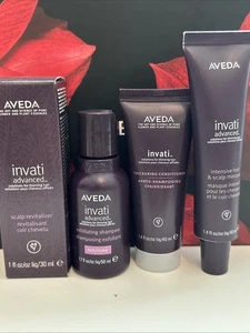 AVEDA 4 travel size Invati Advanced SET shampoo conditioner treatment RICH mask - Picture 1 of 1