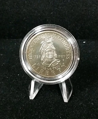 1989-S  Congress Bicentennial Half Dollar In OGP Capsule #5470 - Image 1 of 2