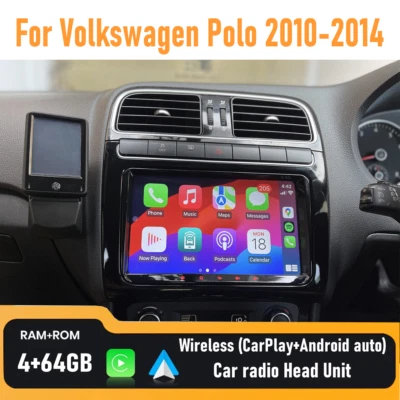 Camera Apple CarPlay Android13 head unit Car radio For Volkswagen Polo 2010-2014 - image 1 of 4