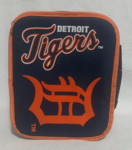 New Detroit Tigers MLB Insulated Lunch Bag/Box - Genuine Merch-Blue-10" x 9"x4" Cover