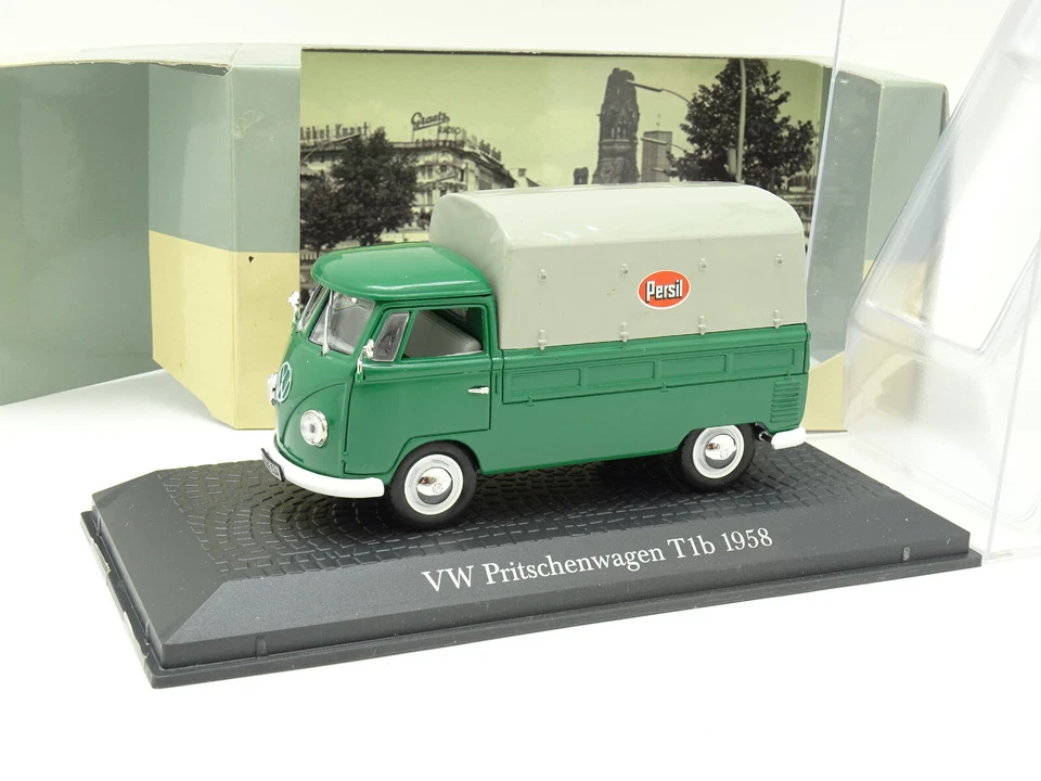 Atlas Norev 1/43 - VW Combi T1B Trasportatore Pïck Up 1958 Persil - Immagine 1 di 1