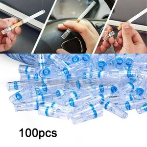 100X Cigaret Cigarette Holder Filters Tar-proof Filtrator Healthy Portable AU - Picture 1 of 9