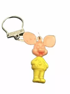 Modellino giocattolo vintage in plastica Topo Gigio Louis Mouse portachiavi Francia - Foto 1 di 3