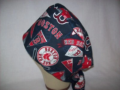 Men/Women Surgical Scrub Cap Lined  Boston  Very Cool Blue - Image 1 of 3