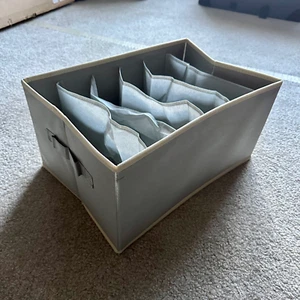 Amazon Extra Large Clothes Closet Organizer 6 Compartments Collapsible - Picture 1 of 3