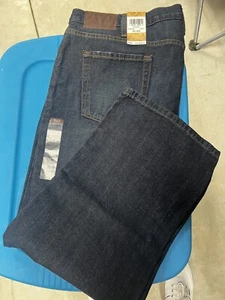 Haggar Mens Straight Fit Jeans 1926 Originals Denim Dark Wash Blue Size 42 X 30 - Picture 1 of 8