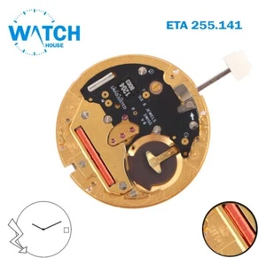ETA 255.141 Swiss Quartz Movement, 2 Hands Date Disk on 3, 6 Jewels. - Picture 1 of 2