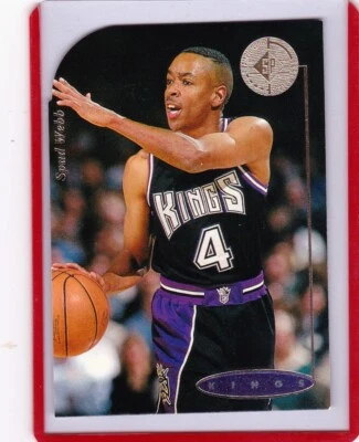 1995-96 Upper Deck SP Championship Series Spud Webb #118 Die Cut Card - Image 1 of 2