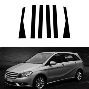 Für Mercedes-Benz B-Klasse W246 12–2019 6 Stück Fenster Abdeckung Säulenpfosten - Picture 1 of 19