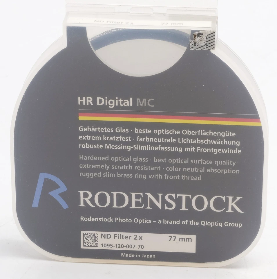 Rodenstock Neutral Density (ND) 1 fstop (x2) 77mm HR  MC Filter NEW OLD STOCK - Image 1 of 2