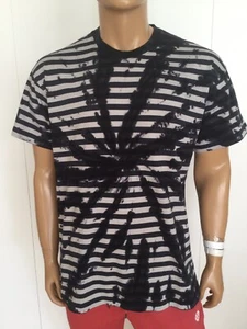10 Deep Better Since ‘95 Navy Stripped Dye T-Shirt Size 2XL - Picture 1 of 5
